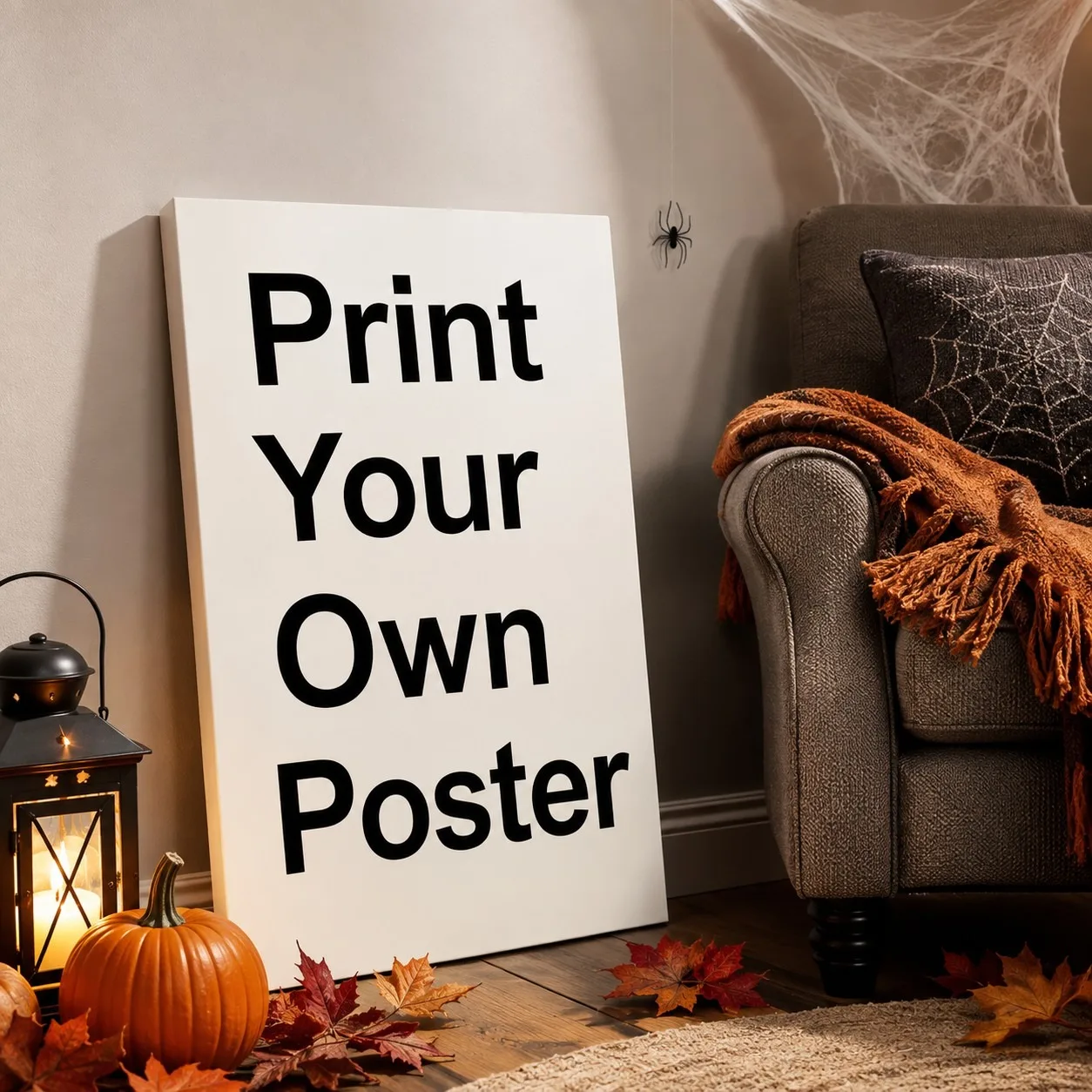 1 piece, suitable for home decoration, Christmas and Halloween, personalized picture, self-printed canvas