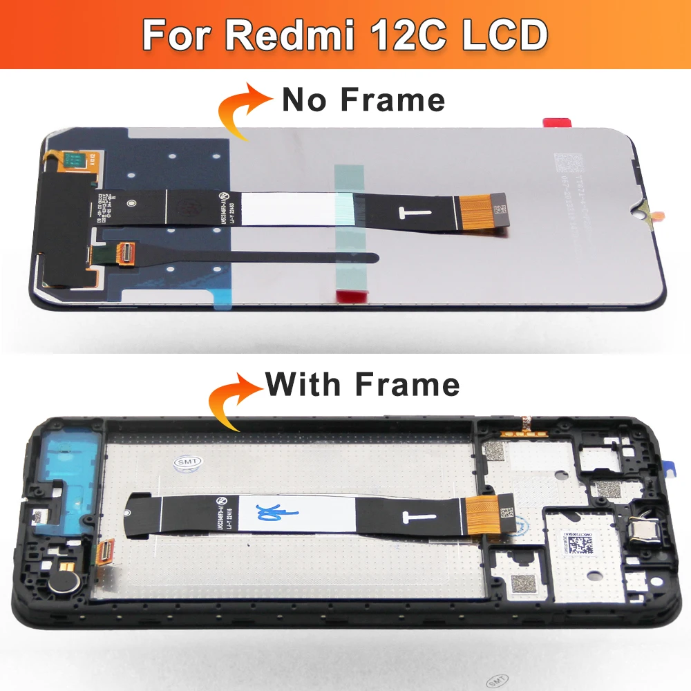 6.71'' For Xiaomi Redmi 12C LCD With Frame Display Touch Panel