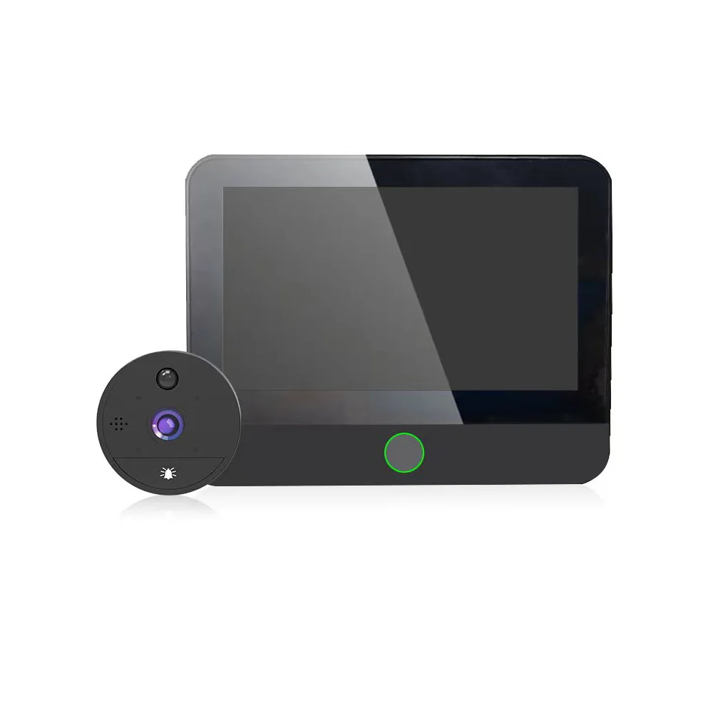 Tuya Smart Digital Door Viewer avec caméra, sonnette vidéo, WiFi sans fil, audio bidirectionnel, œil de porte, 1080P