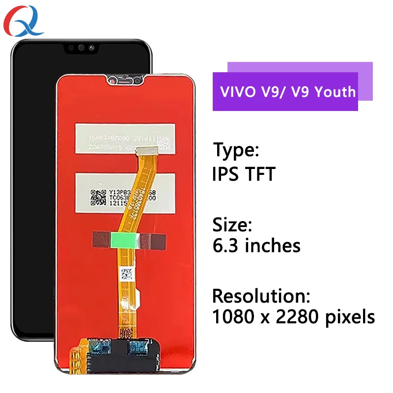 6.3\'\' Original For VIVO Y85A V9 Youth LCD Display Screen Touch Digitizer Assembly pantalla For VIVO V9 LCD Replacement