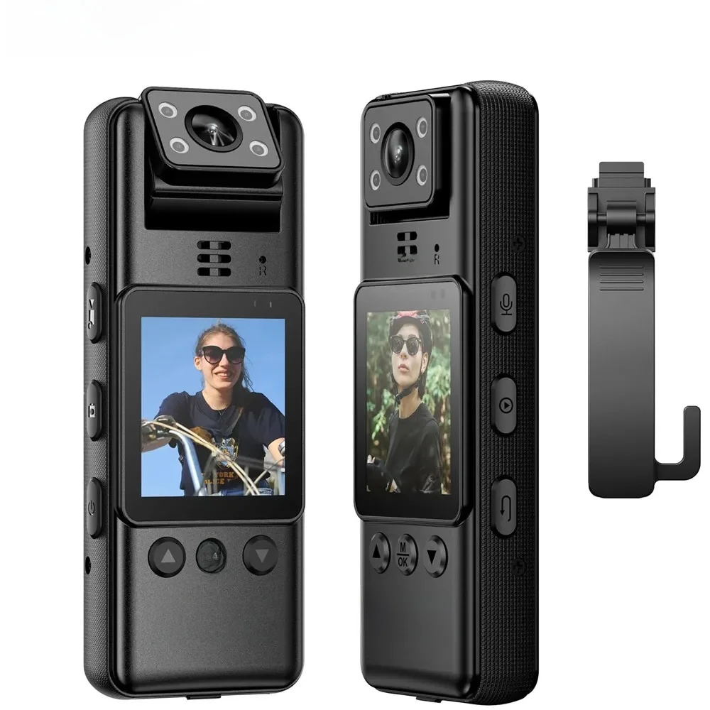 BOBLOV A23 Zużyta kamera 180 °   Obrotowa kamera wideo 9 godzin nagrywania Noktowizor 1080P Kamery wideo montowane na ciele — zdjęcie produktu 7