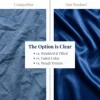 Luxury Satin Fitted Sheet Set 3-Piece – Silky Deep Pocket Fitted Sheet + 2 Pillowcases, Smooth Breathable Wrinkle-Free Bedding, Easy Care Machine Washable, Hotel Collection Bed Linens for Bedroom & Guest Room 4