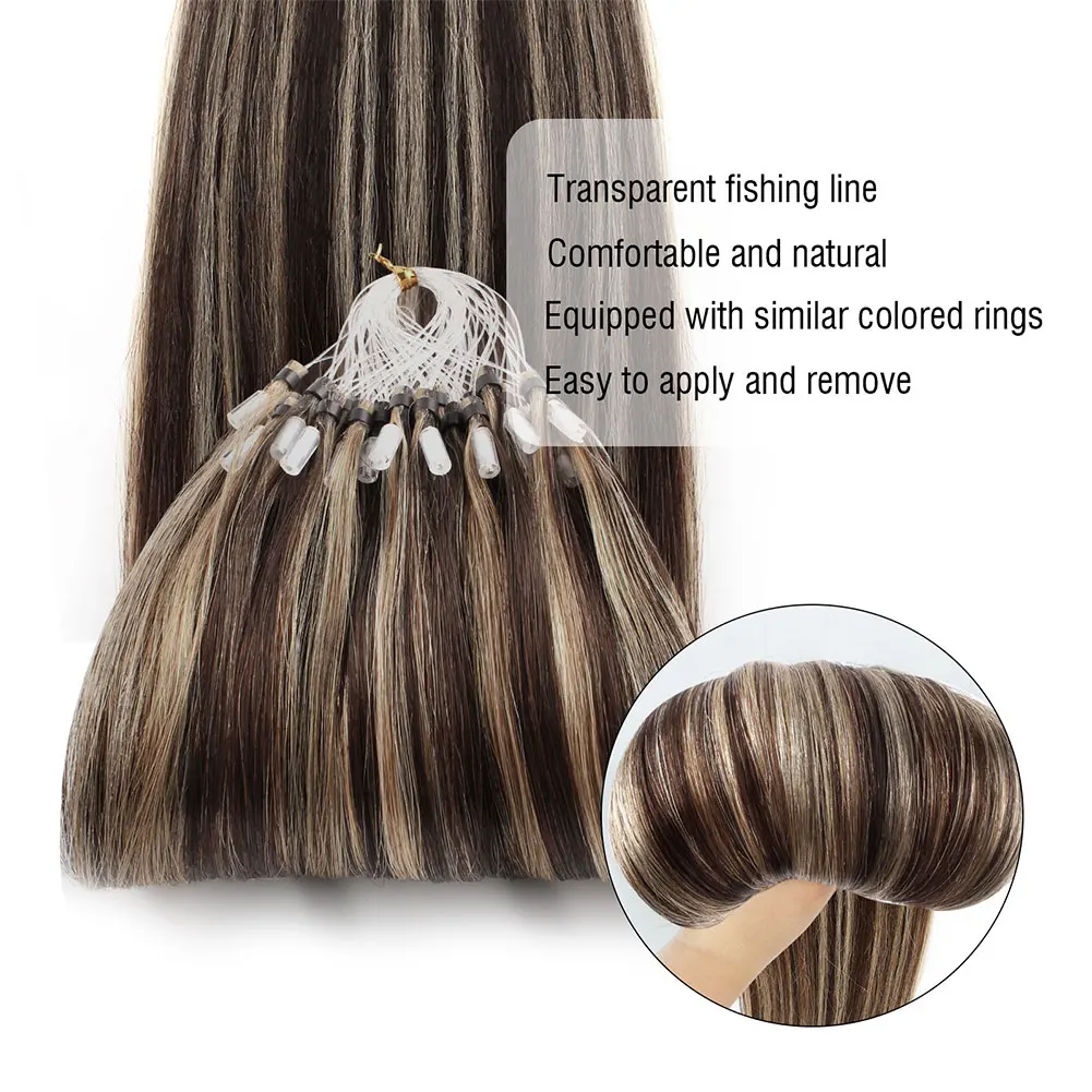 Sixstarhair マイクロリンクヘアエクステンション 50 グラム 14'16'18'22'24' 50 ストランドマイクロループ人毛エクステンションレミー人毛女性のための