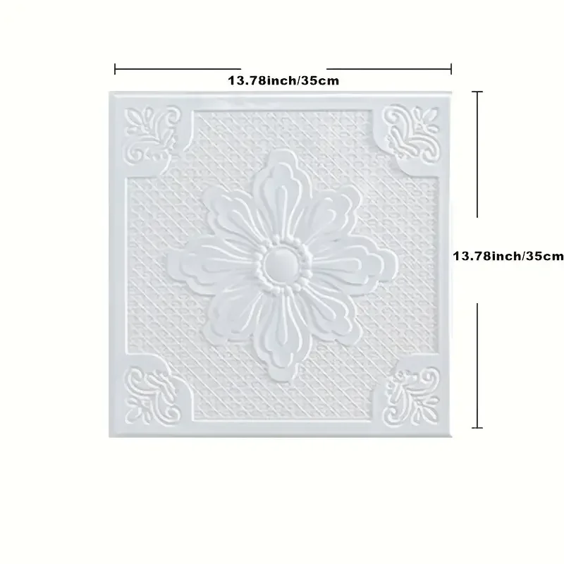35*35cm Waterproof Bed Room Decor Decoration Wallpaper Anti-collision Peel and Stick Ceiling 3d Wall Stickers Background Home