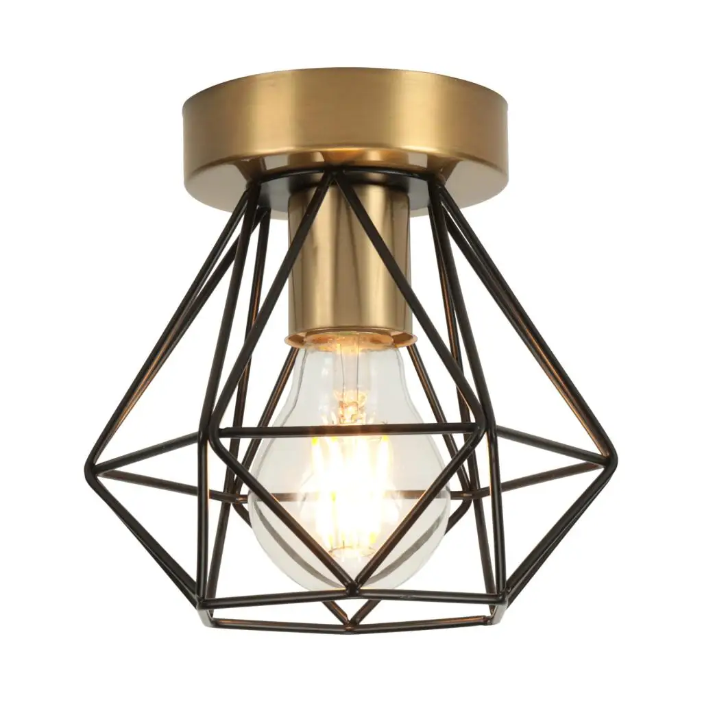 

Современный потолочный светильник, винтажный промышленный потолочный светильник, абажур в стиле ретро, светильник в стиле лофт для гостиной, кухни, клетки, домашний декор