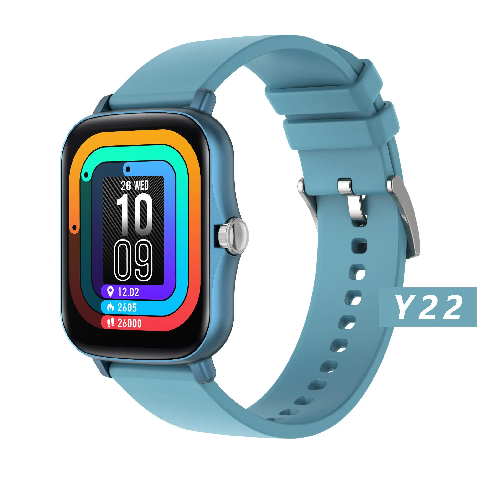 Y22 Smart Watch 1.72 Inch HD Big Screen Bluetooth Calls SMS Disply Custom Wallpaper Sports Health Monitor for Young People