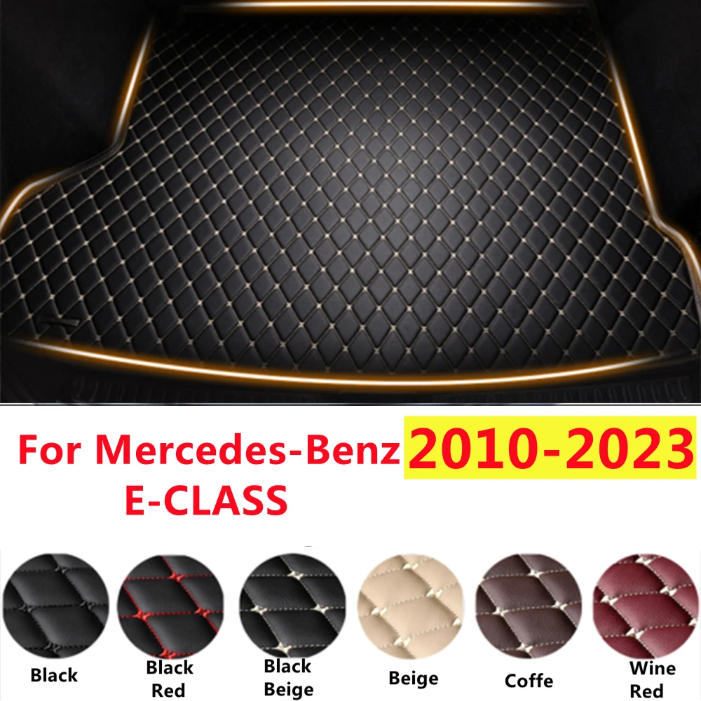 SJ XPE Leather Car Trunk Mat Fit For Mercedes-Benz E-CLASS W212 W213 2023 Tail Boot Tray Auto Liner Cargo Carpet Luggage Mud Pad 