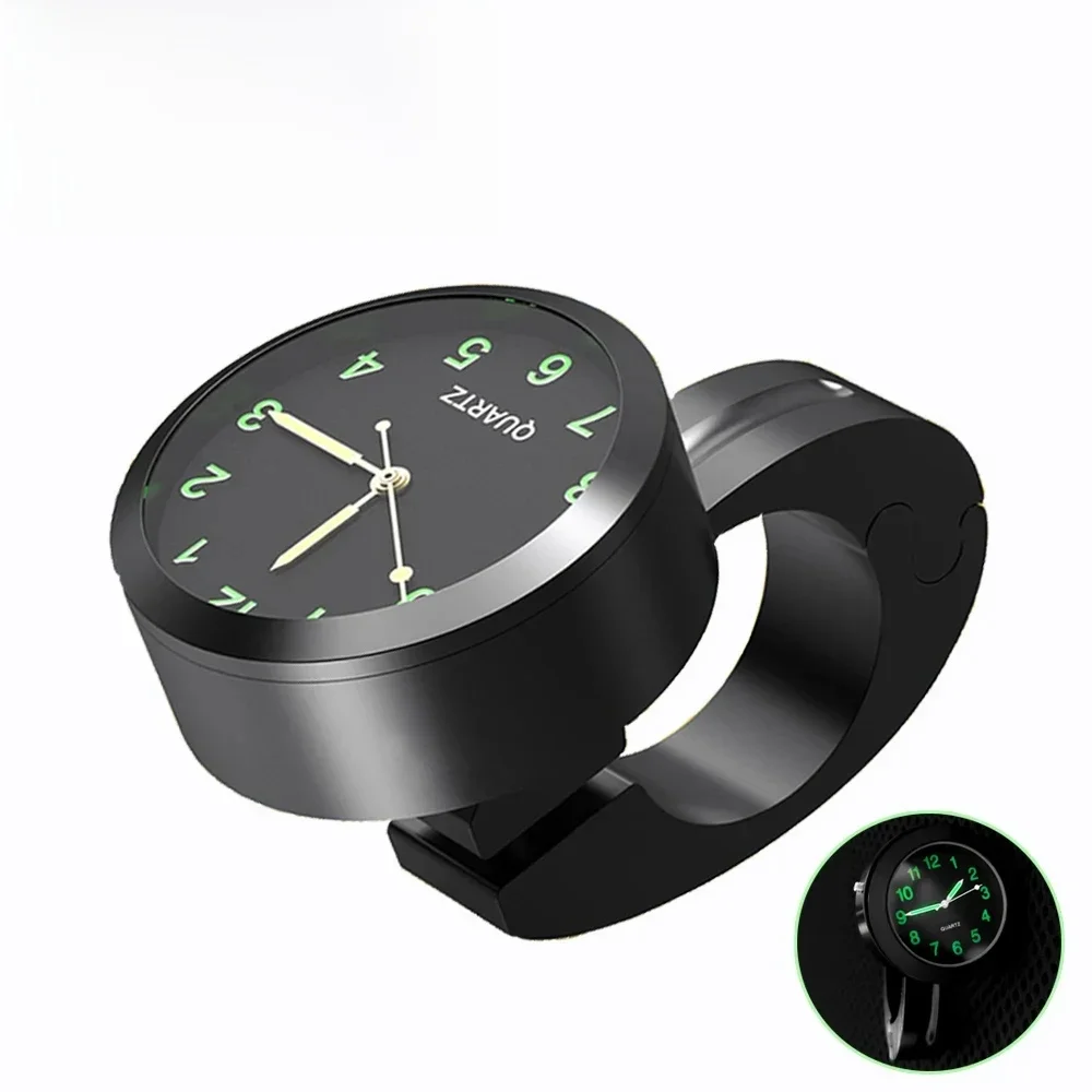 AliExpress NONE Motorcycle Handlebar Clock Aluminum Refit Night Vision Waterproof Shockproof Buckle Mount Quartz Watch For Motobike Bicycle