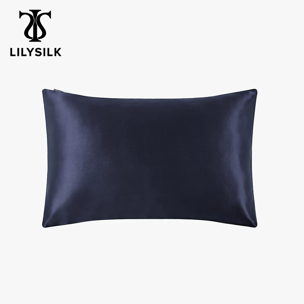 

LILYSILK 100% Pure Silk Pillowcase 25 Momme Natural for Hair Terse Luxury Zipper Mulberry Beauty Home Textile Free Shipping