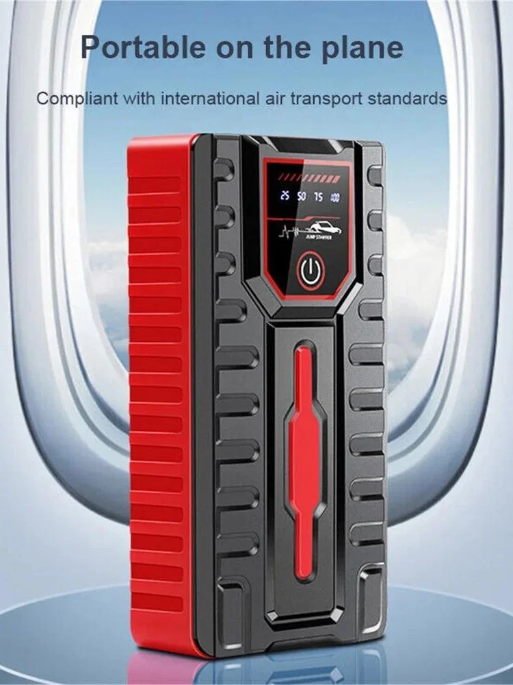 Auto-Starthilfe-Powerbank, tragbar, 9800 mAh, Starthilfegerät, Batterieladegerät, Werkzeug, Notstartgerät, Beleuchtung