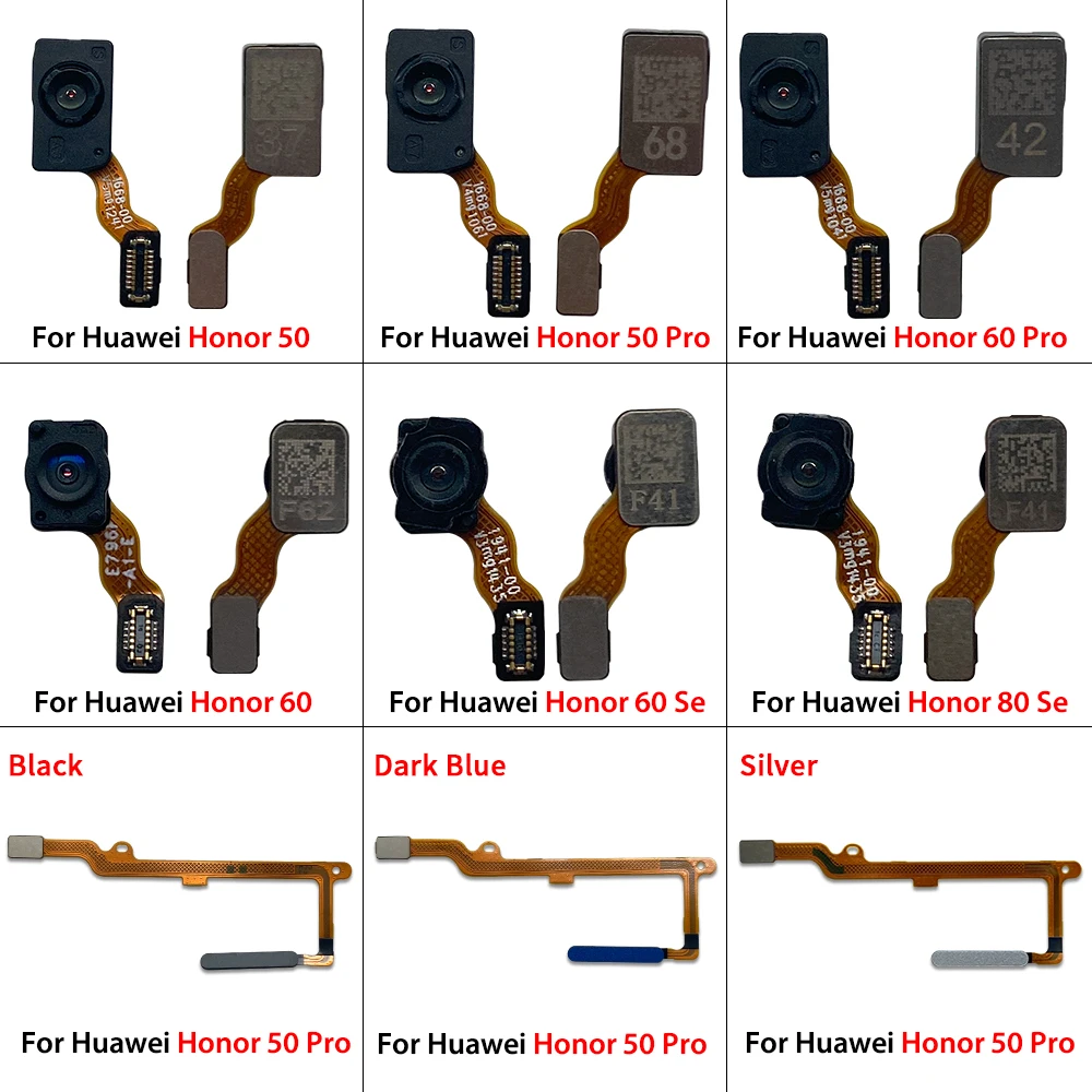 

10 шт., кнопка питания, гибкий датчик отпечатков пальцев, сканер, распознавание, гибкий кабель для Huawei Honor 50 50 Lite 50 Pro 50 Se 60 Pro