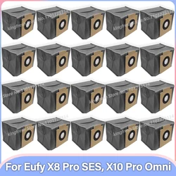 Compatível com as peças de reposição e acessórios para Eufy Clean X8 Pro SES / X10 Pro Omni Self-Empty Station Aspirador de pó robô Saco de pó