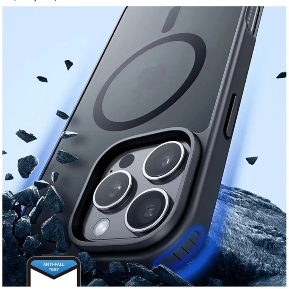 Funda Magnética Mate con Toque Suave para iPhone 16 Pro Max, Magsafe y Resistente a Golpes + 2 Protectores de Pantalla Templados 2