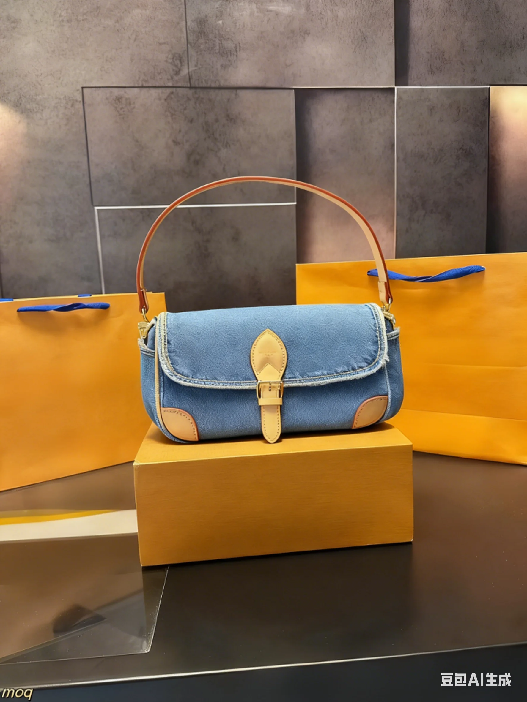 

2025 Lady Bag Fashion Cowhide Gradient Color Retro Simple and Stylish Versatile Everyday Christmas Gift Women's Bag