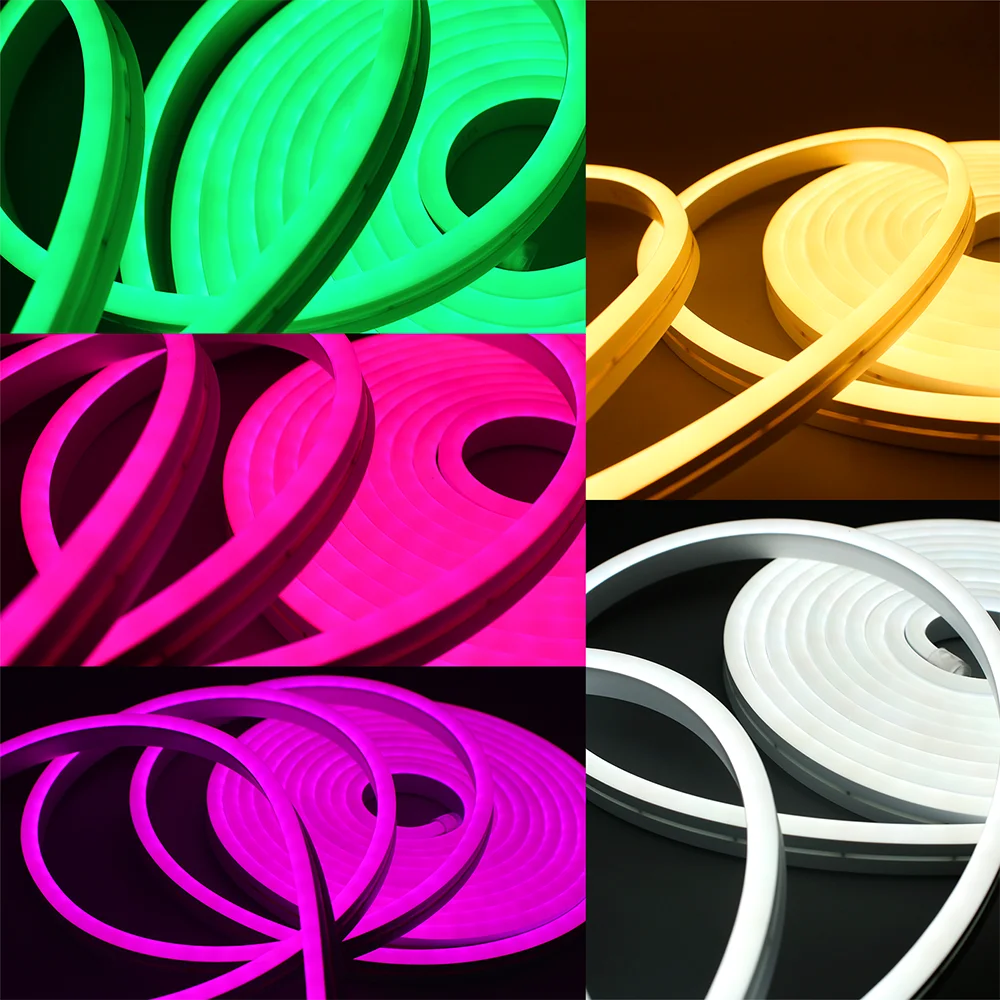 5m Neon Led Tape High Glow Cut 2,5cm Flexible Siliconed