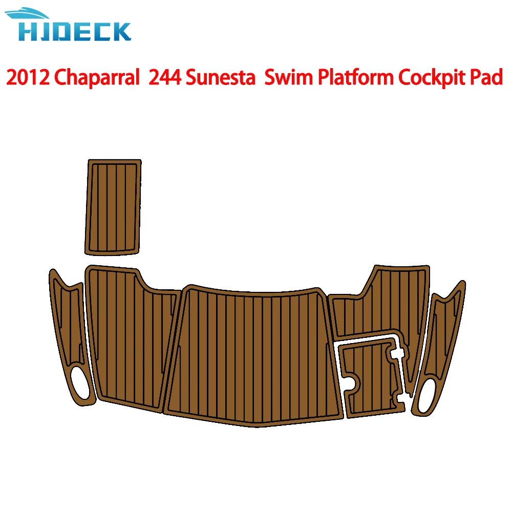 2012 Chaparral 244 Sunesta Traction Mat Foot Pad Self Adhesive Sport Cockpit Swimming platform Cockpit Pad Customizable