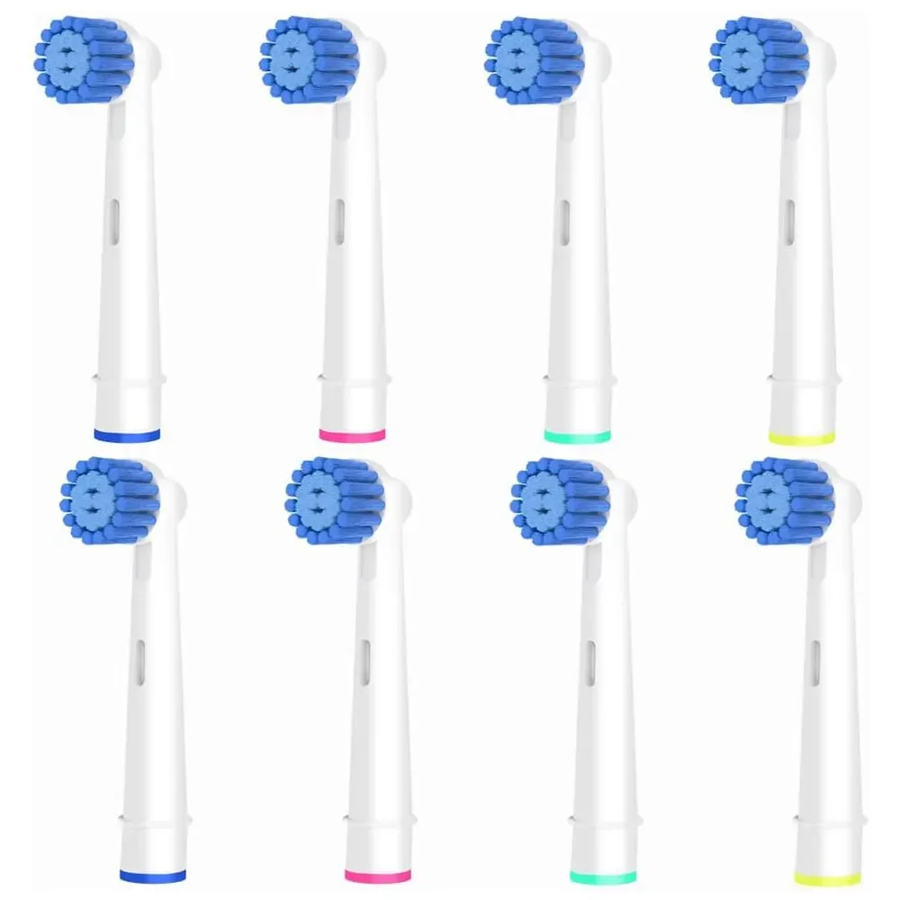Têtes de brosse de rechange pour soins des gencives sensibles, compatibles avec la brosse à dents électrique oral-b, poils souples pour supérieur, 4/8/16 pièces