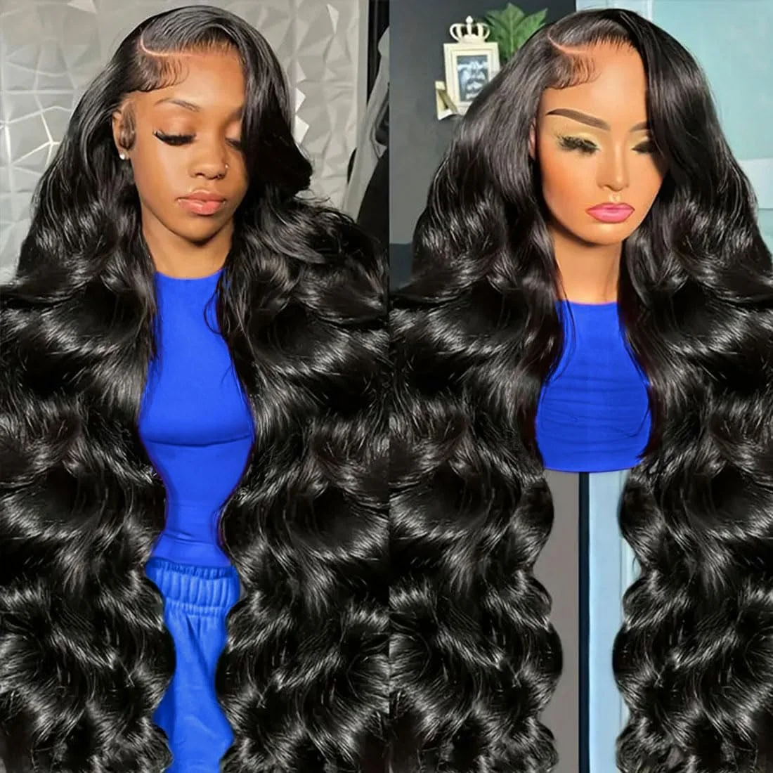 

300% Density Vietnamese 13X6 Body Wave 100% Human Hair Wigs Pre Plucked Lace Frontal Wigs For Women 5x5 Glueless Wigs No Glue