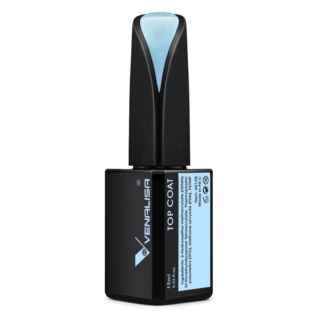 Venalisa HEMA FREE Smalto per unghie gel 15ml Unghie estive Lucido Long Wear Diamond Nowipe Top Coat Soak Off Vernice per unghie gel UV LED