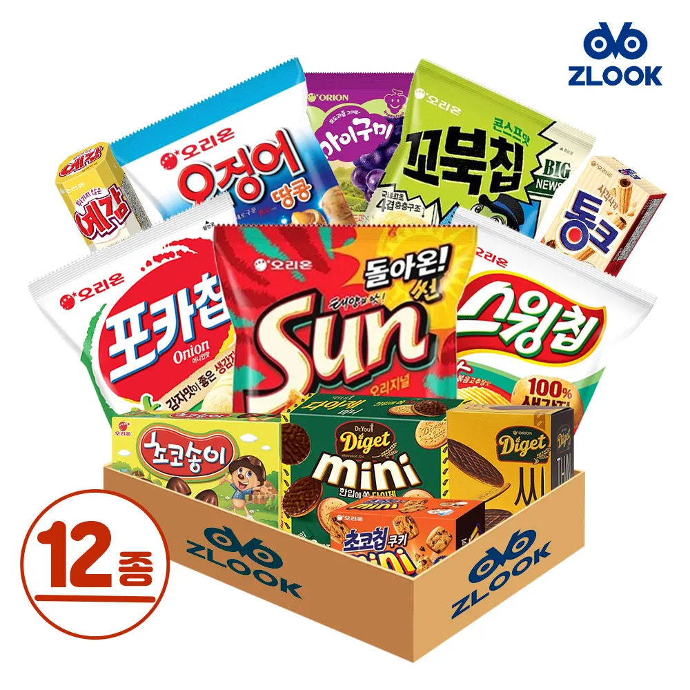 12 kinds of GIluk Orion best selling sweets snack gift set