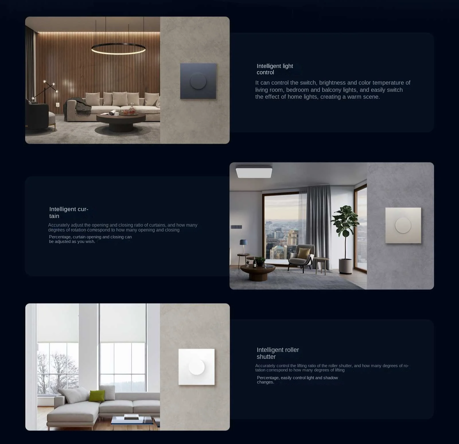 Aqara H1 EU Smart Homekit Drehschalter Drahtlose Intelligente Einstluse Aus Lichthelligkeit Zigbee 3.0 Home Life Fernbedienung