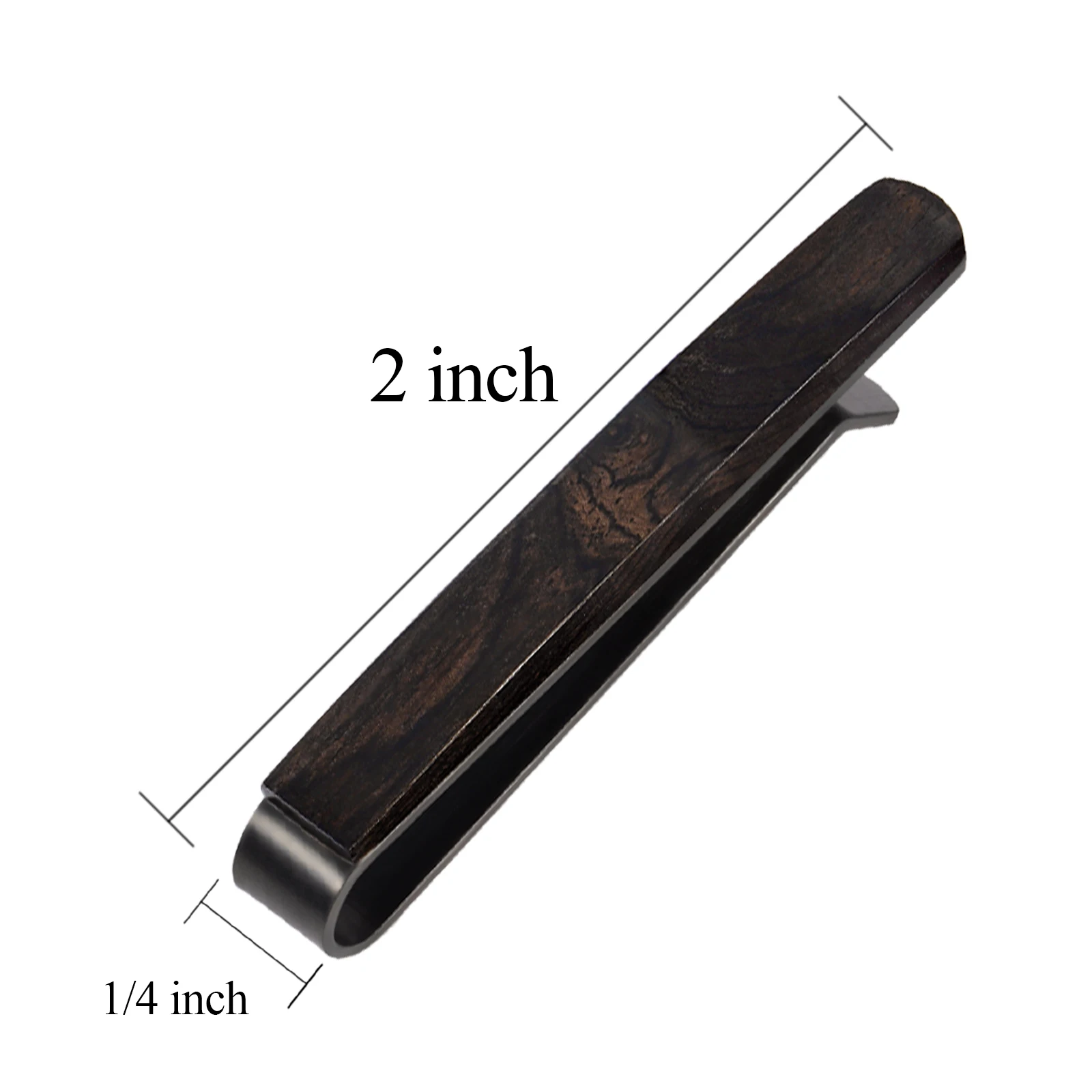 TAIGRAMA 2-2.2-2.5 inch Men's Tie Clip, Wooden Tie Clip, Fashion Men's Accessories Gifts