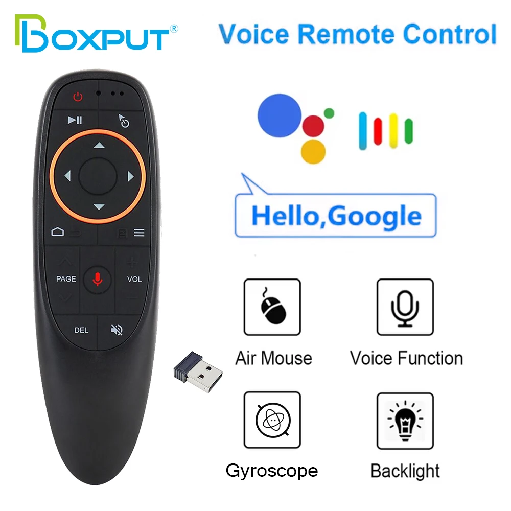 BOXPUT G10S BPR2S Plus 2.4G Bezprzewodowy Pilot IR z Funkcją Sterowania Głosowego, Air Mouse, Inteligentny Pilot do Android TV Box PC — zdjęcie produktu 2
