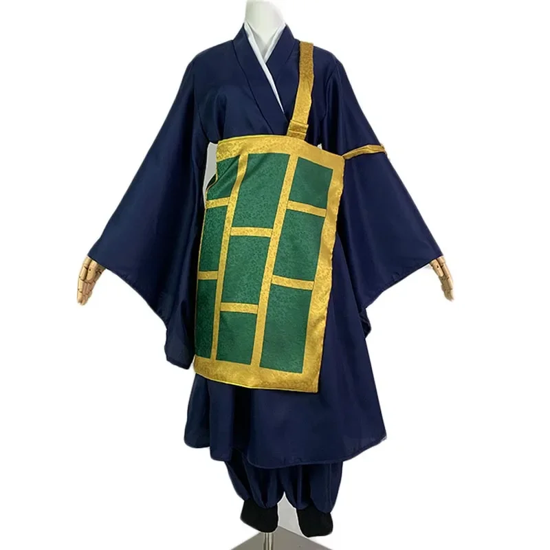 Geto Suguru Cosplay Kostüm Schwarzer Blauer Kimono Schuluniform Anime Kleidung Halloween Kostüme für Frauen Männer