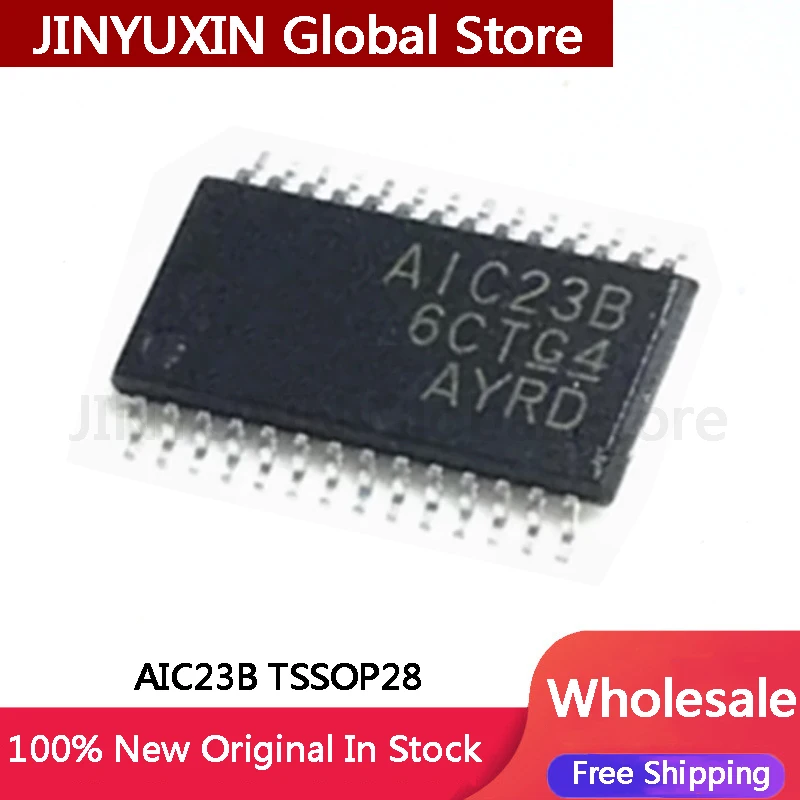 5-20Pcs TLV320AIC23B BPWR  AIC23B TSSOP28 IC In Stock Wholesale