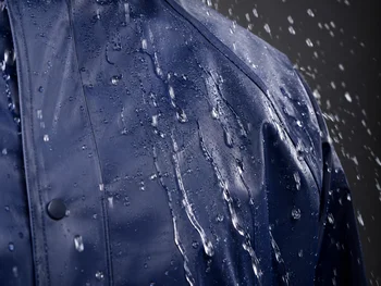 2-Piece Waterproof Rain Suit for Adults, Thick Jacket and Pants with Hood and Reflective Strips, Anti-Rain Workwear for Motorcycle and Outdoor Use (Size 77X77X65Cm) 3 2-Piece Waterproof Rain Suit for Adults, Thick Jacket and Pants with Hood and Reflective Strips, Anti-Rain Workwear for Motorcycle and Outdoor Use (Size 77X77X65Cm) 3