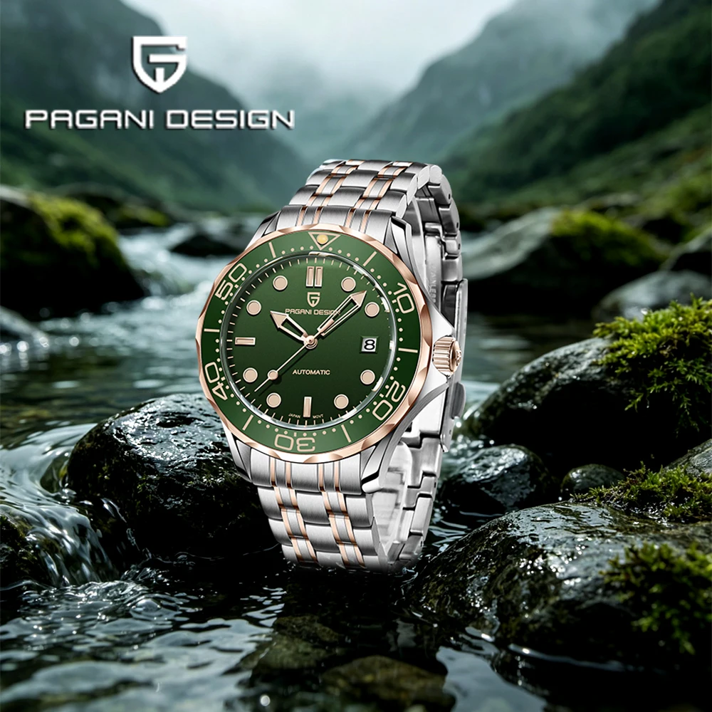 Pagani design brand 2026 new fashion sports mechanical men's watches automatic watch hard sapphire mirror waterproof men's watch