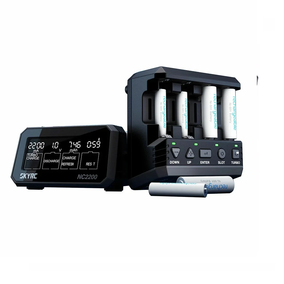 SKYRC NC2200 DC 12V 2A AA AAA NiMH/NiCD شاحن متعدد الوظائف