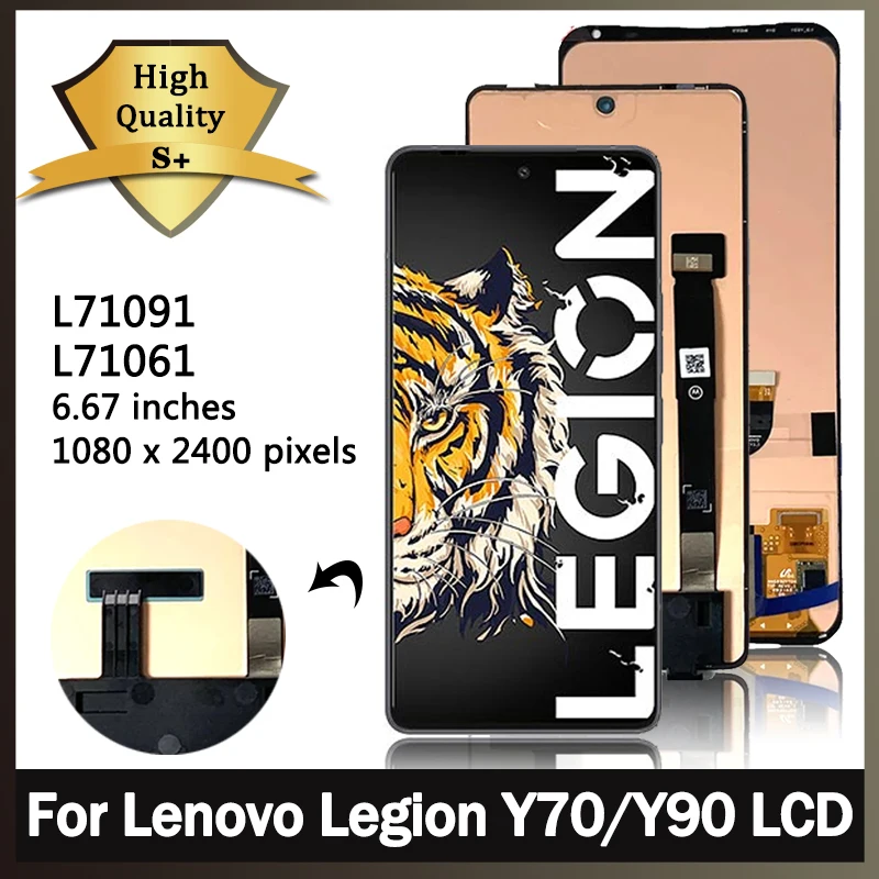 AMOLED For Lenovo Legion Y90 L71061 LCD Display Touch Screen Digitizer Assembly For Lenovo Legion LCD Y70 L71091 Display