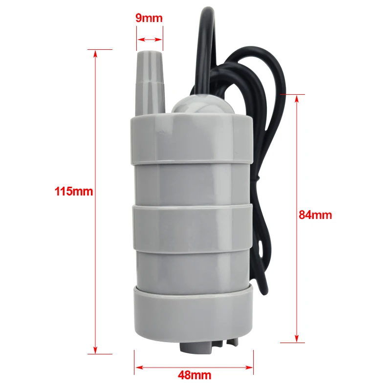Bomba de Motor sin escobillas portátil DC12V/24V 1000L/H, bomba de succión de fondo Vertical, calentador de agua, máquina ranuradora, bomba de refuerzo de refrigeración