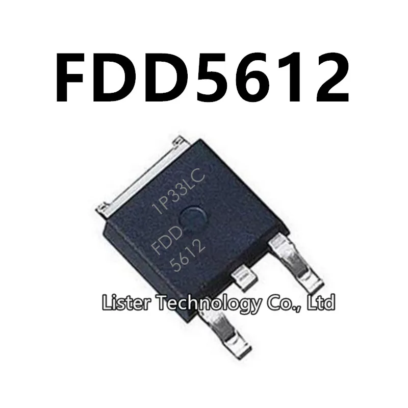 10~100PCS/Lot New FDD5612 TO-252 FDD 5612 TO252 18A 60V SMD N-channel Mosfet field-effect transistor