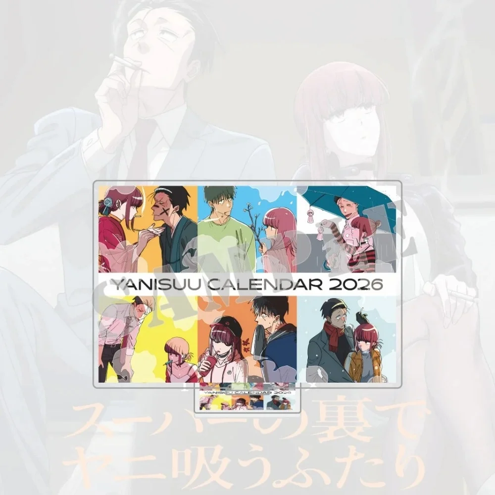Anime Smoking Behind The Supermarket With You Acrylic Stand Figure Sasaki Tayama Yamada Character Desk Decor Gift Keychain