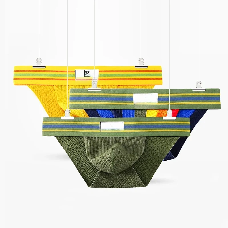 Slips Sexy hommes sous-vêtements respirant confortable caleçon Cueca Masculina Slip Homme mâle culottes hommes slips