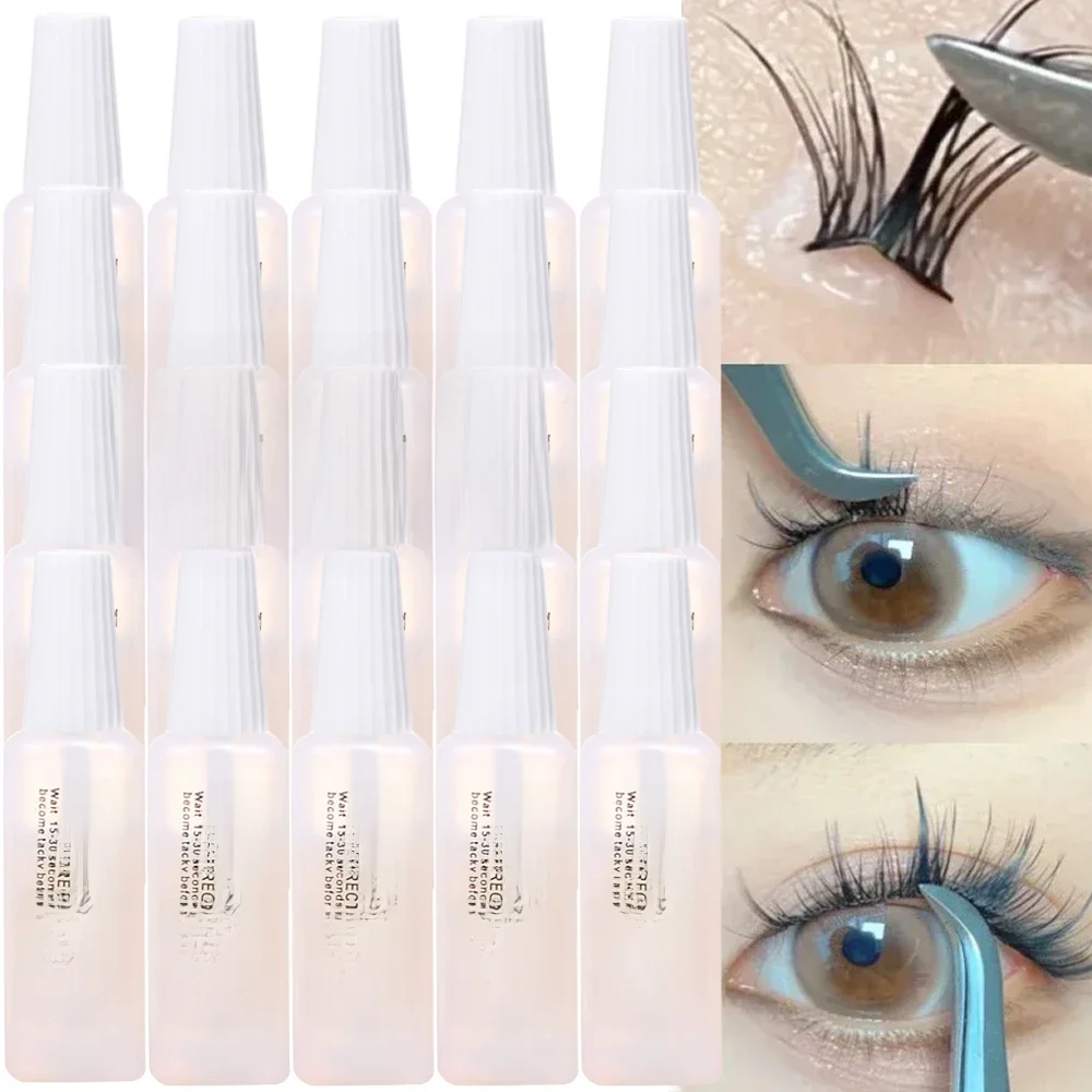 Colle à cils transparente auto-greffage, blanche, imperméable, sans Irritation, Extension de cils à séchage rapide, 1 à 20 pièces