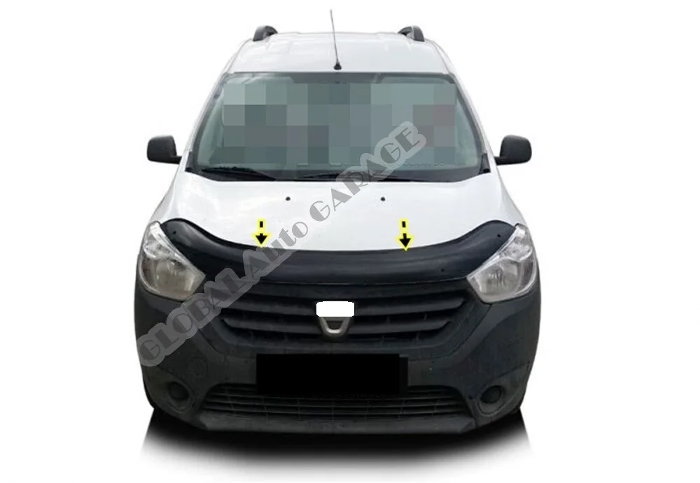 For Dacia Dokker  2012-2021 Front Bug Shield Hood Deflector Guard Bonnet Protector Car Auto Accessory Car-Styling Accessories