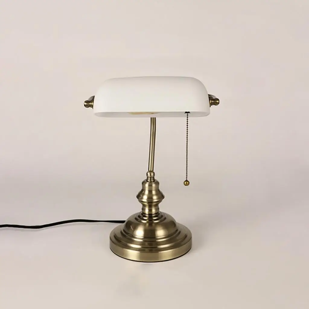 Bankers Lampshade Vintage Style Reading Tabletop Decoration Traditional Retro Style Lamp Shade Home Decor Centerpieces