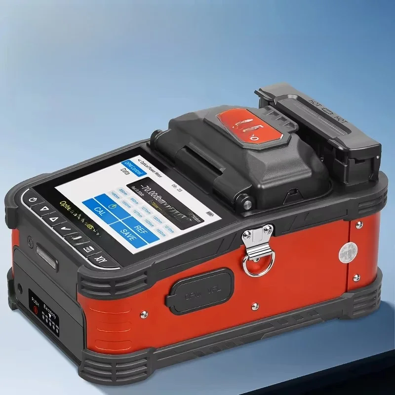 COMPTYCO A-5 Fiber Optic Fusion Splicer Optical Core Welder Splicing Machine with VFL OPM Tool Kits