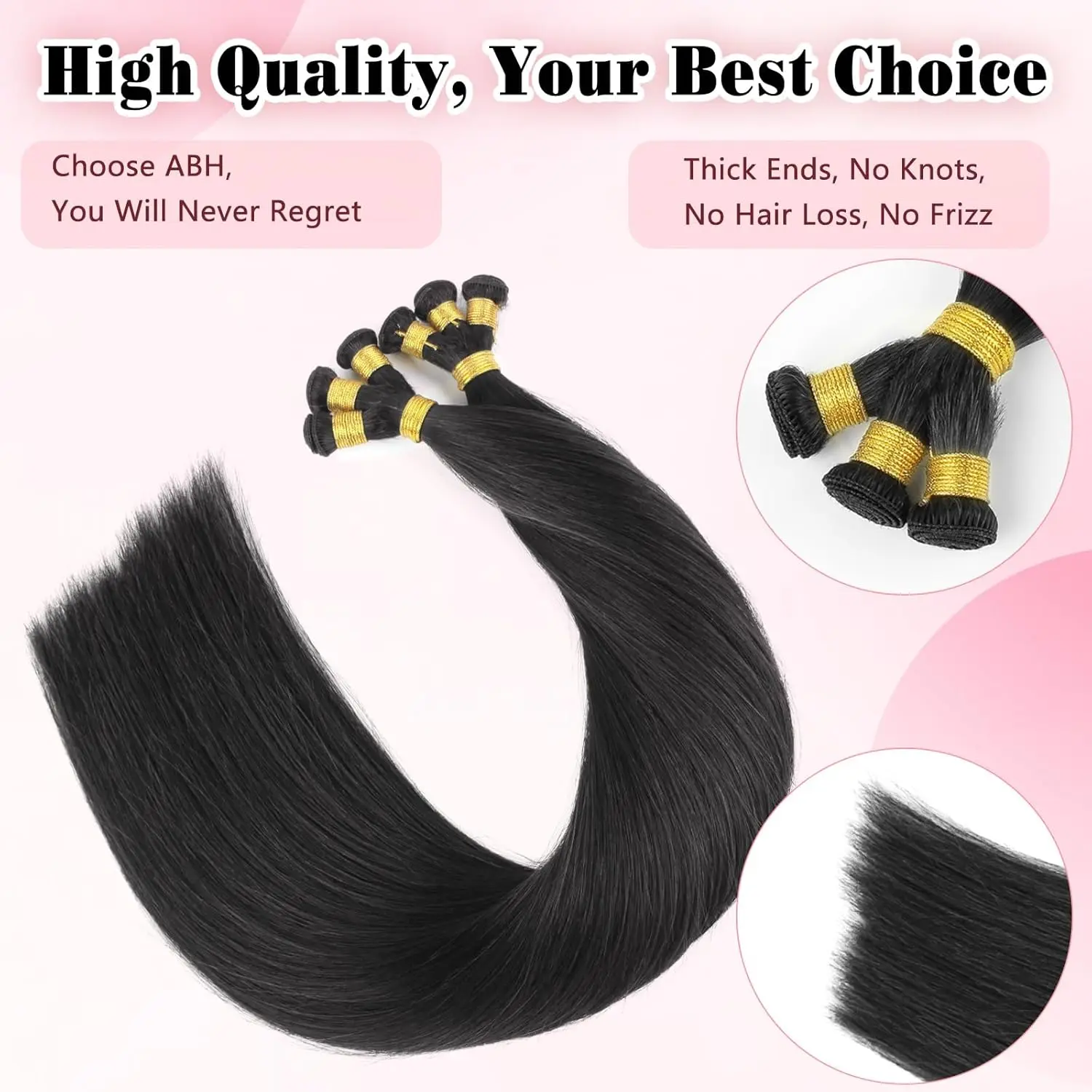 Sixstarhair mão amarrada extensões de trama real remy cabelo humano 50g 3 peças 18'20' extensões de cabelo costurar em extensões para mulher