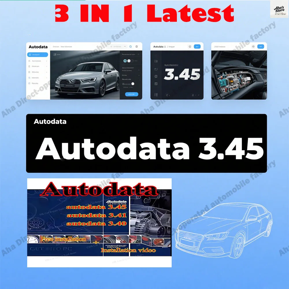 

Autodata 3.45 &3.41& 3.40 Auto Car Repair diagnosis Software obd2 scanner Multi-languages wiring diagrams data + Autodata Polish