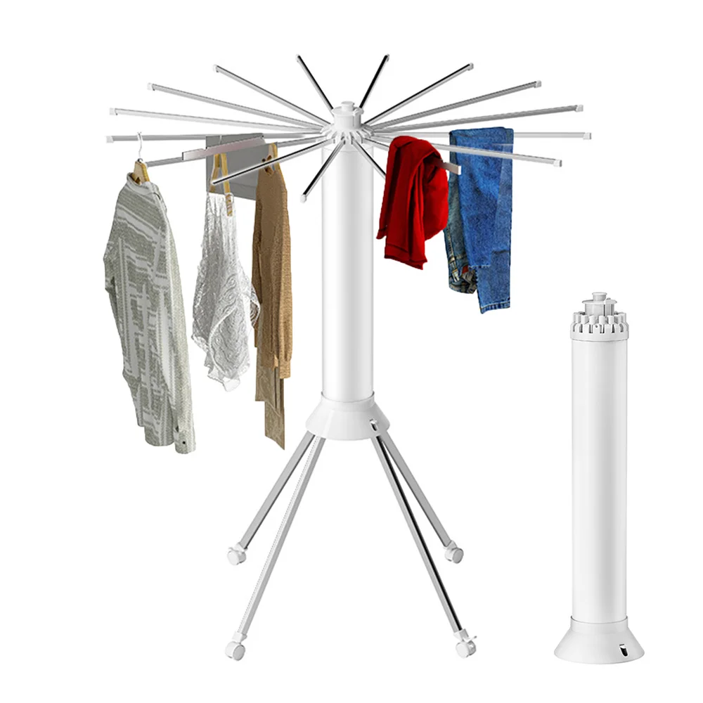 16 Poles Foldable tripods cloths Drying Rack Gard Stand washing dry Drying Portable Collapsible pack clothings Drying Rack folk