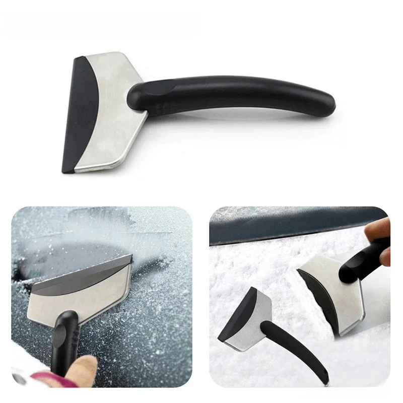 SEAMETAL Auto Ijskrabber Sneeuwruimen Schop Voorruit Glas Ontdooien Verwijderen Automotive Winter Roestvrijstalen Auto-accessoires - afbeelding 2