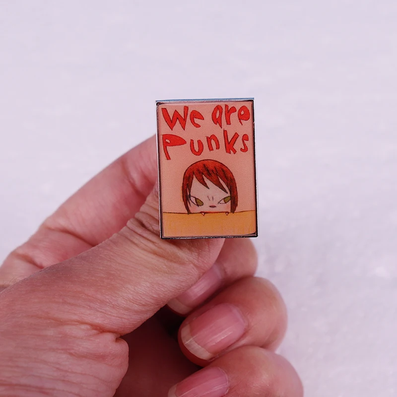 Эмалированная булавка YOSHITOMO NARA we are punks art, модный значок, подарок для ювелирных изделий