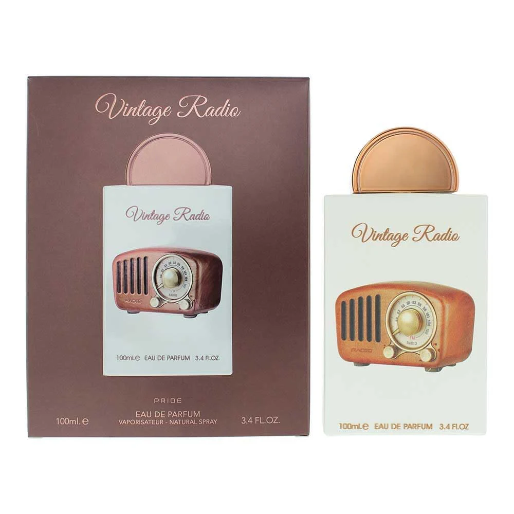 Pride Vintage Radio Eau de Parfum Spray for Unisex – Nostalgic Warm Woody, Spicy & Amber Scent, Long-Lasting Luxury Fragrance, Perfect Gift, 3.4 fl oz / 100 ml view 3