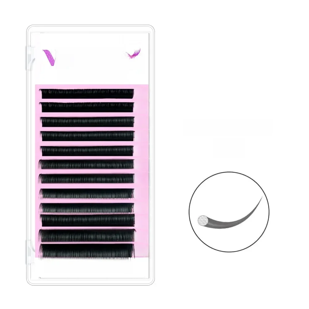 VEYESINC Kaschmir-Wimpern Faux Mink 8-16mm Mix Einzelne Volumen-Wimpern Weiche Natürliche Wimpernverlängerungen Make-up