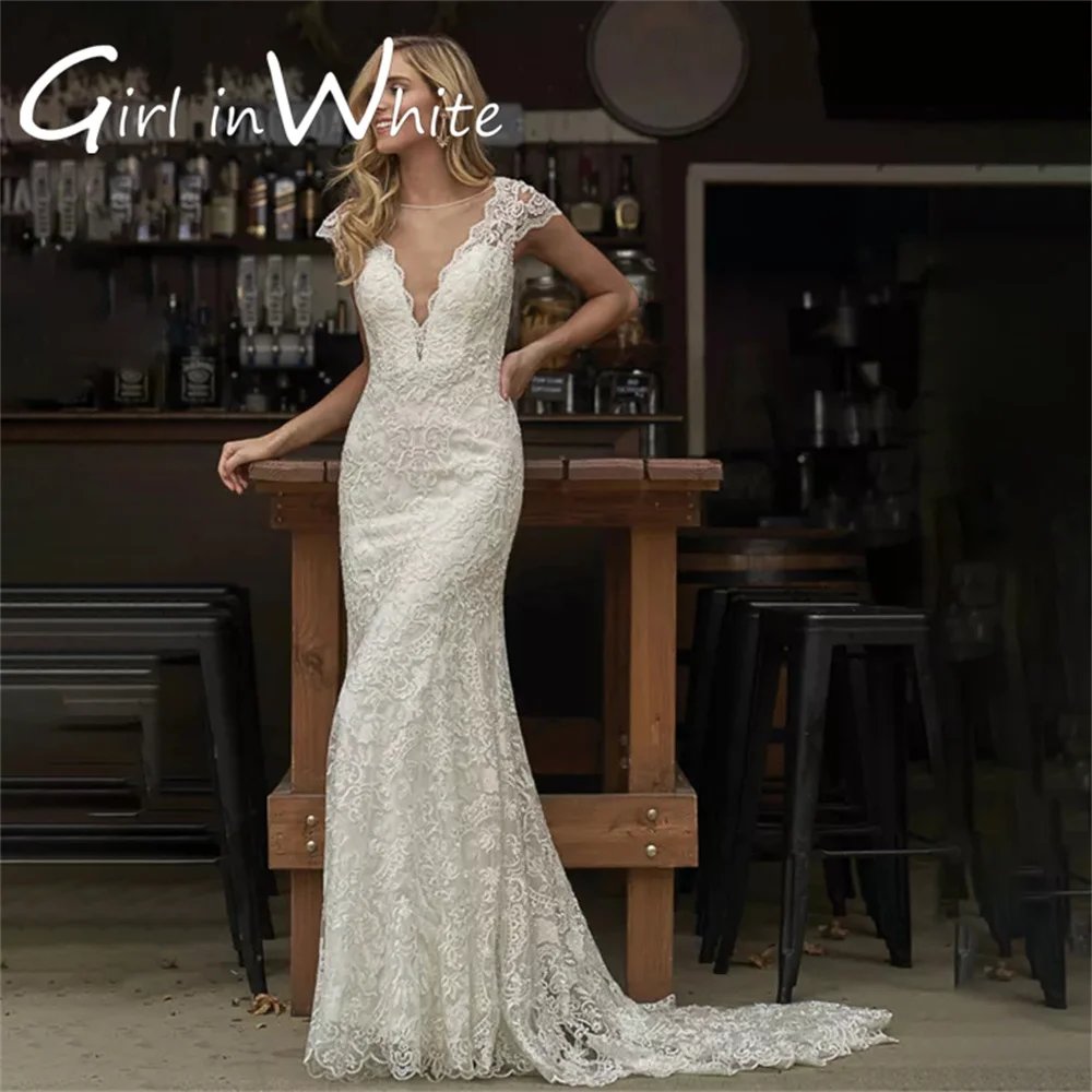 Elegancka suknia ślubna z dekoltem w kształcie litery O dla kobiet, syreni krój, szyta na miarę suknia ślubna, aplikacje, guziki na plecach, vestidos elegantes para mujer.