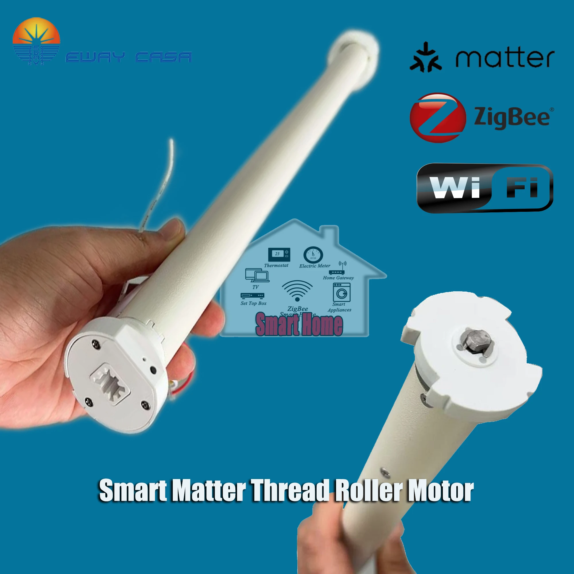 Matter Thread Roller Motor Zigbee Blind Motor Smart Home Automation Elektrischer Rollo Motor Home Assistant TM_25_Matter